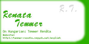 renata temmer business card